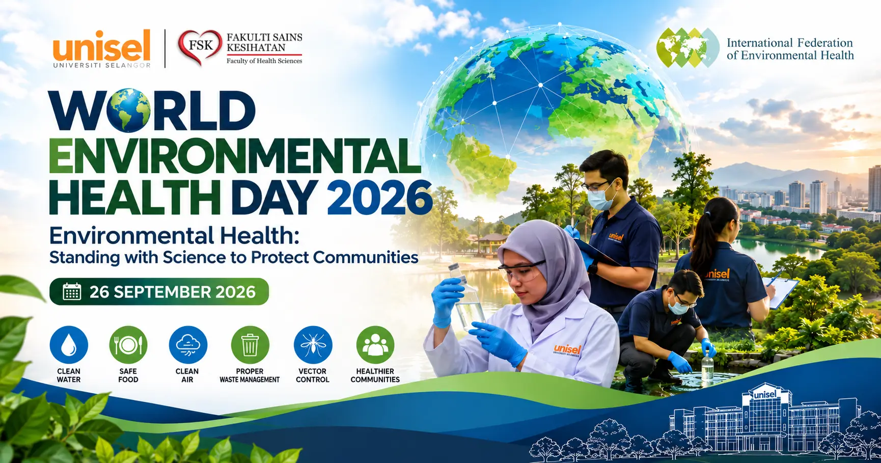 World Environmental Health Day 2026 theme Standing with Science to Protect Communities – FSK UNISEL